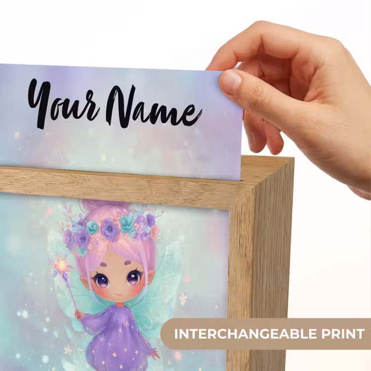 Fee - Paars - Glinsters Light Box met kabel (Kinderlampje) klein -USP_websiteprintEN