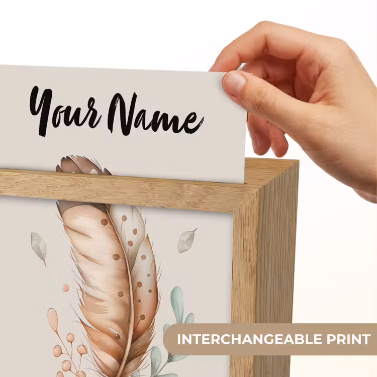 Veer - Bohemian - Boho - Pastel kleuren Light Box met kabel (Kinderlampje) klein -USP_websiteprintEN