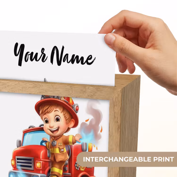 Brandweerwagen - Jongens - Kind - Rood Light Box met kabel (Kinderlampje) klein -USP_websiteprintEN