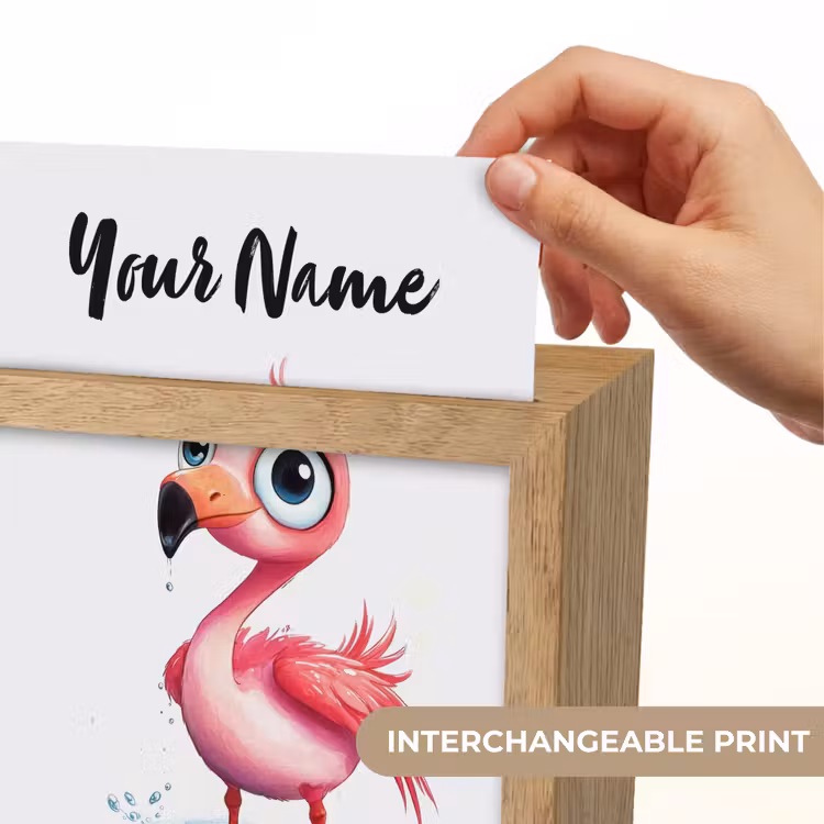 Flamingo - Roze - Water Light Box met kabel (Kinderlampje) klein -USP_websiteprintEN