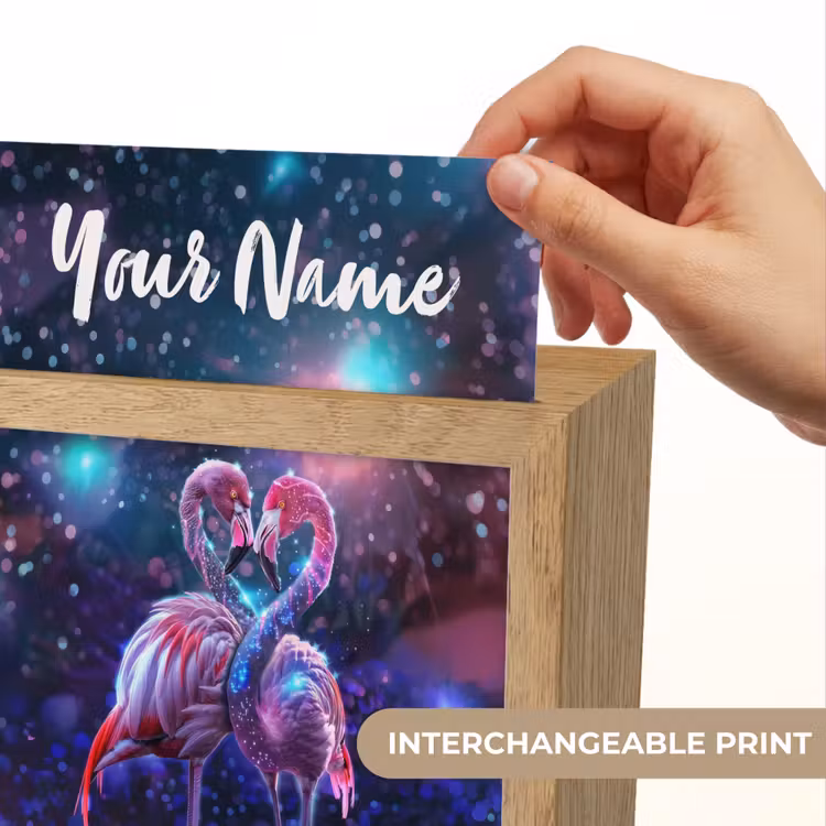 Flamingo's - Dieren - Ruimte - Galaxy Light Box met kabel (Kinderlampje) klein -USP_websiteprintEN