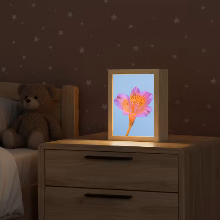 Bloem - Detail - Kleurrijk Light Box met kabel (Kinderlampje) klein -sfeer1_kind