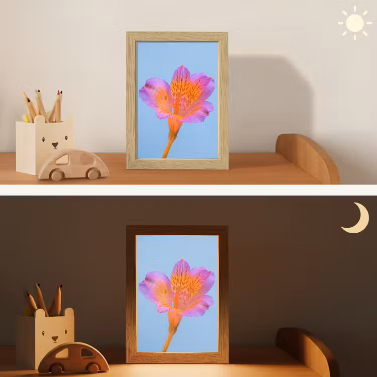 Bloem - Detail - Kleurrijk Light Box met kabel (Kinderlampje) klein -sfeer3_kind