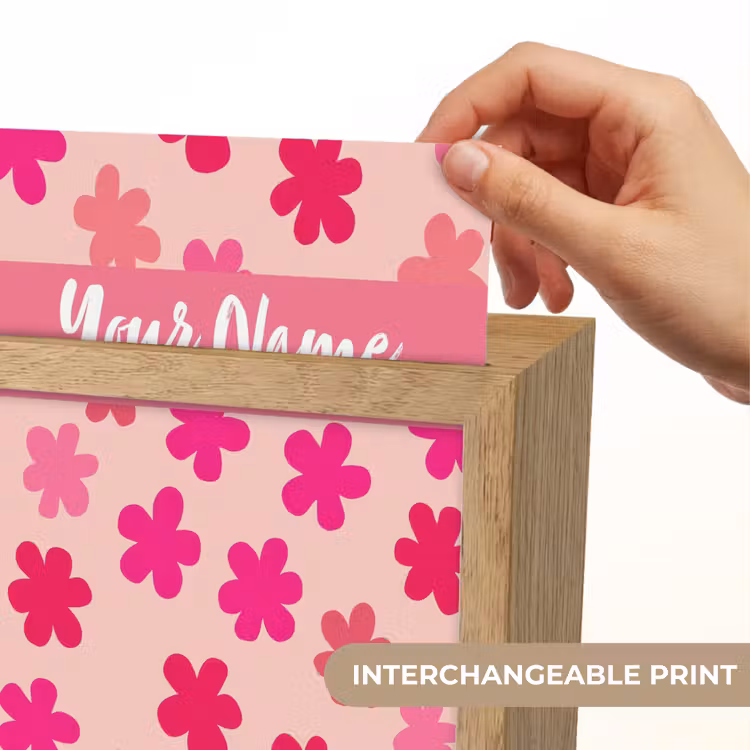 Bloemen - Patroon - Roze Light Box met kabel (Kinderlampje) klein -USP_websiteprintEN