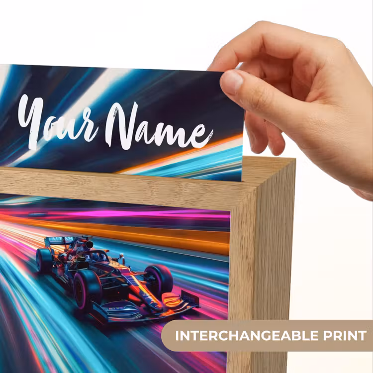 Formule 1 - Auto - Race - Jongens - Kleurrijk Light Box met kabel (Kinderlampje) klein -USP_websiteprintEN