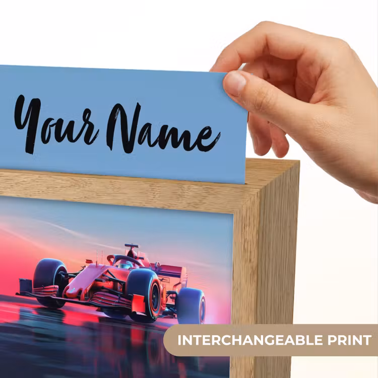Formule 1 - Race  - Auto - Jongens Light Box met kabel (Kinderlampje) klein -USP_websiteprintEN