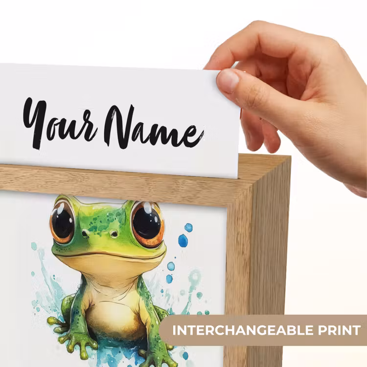 Kikker - Groen - Water - Dieren Light Box met kabel (Kinderlampje) klein -USP_websiteprintEN