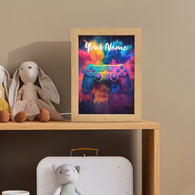 Game - Controller - Kleurrijk - Explosie Light Box met kabel (Kinderlampje) klein -sfeer2_kind