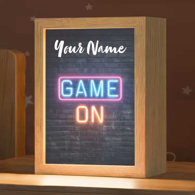 Game - Neon - Muur Light Box met kabel (Kinderlampje) klein -zzz_3d_website