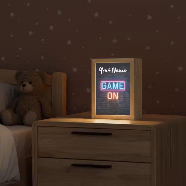 Game - Neon - Muur Light Box met kabel (Kinderlampje) klein -sfeer1_kind