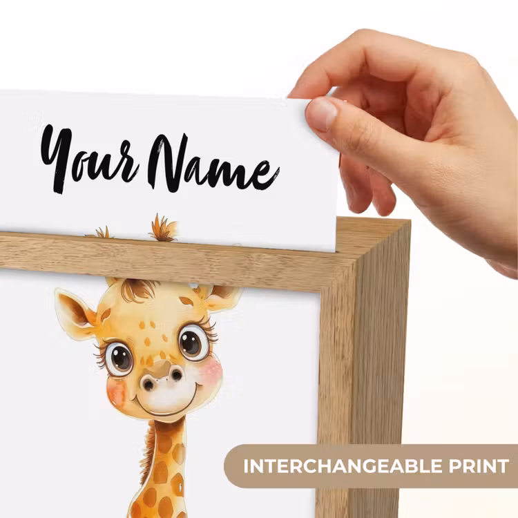 Giraf - Baby dier - Wilde dieren Light Box met kabel (Kinderlampje) klein -USP_websiteprintEN