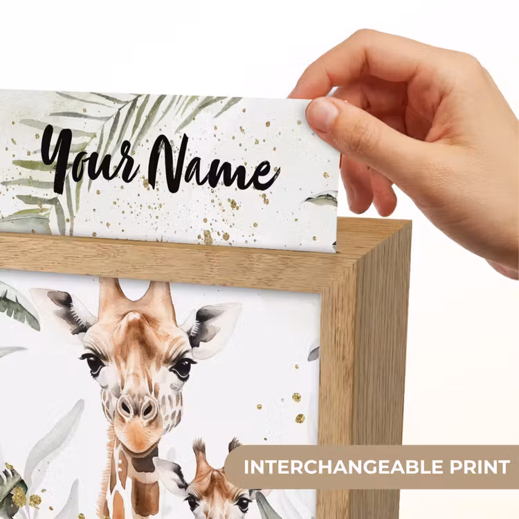 Giraffe - Natuur - Kinderen - Dieren Light Box met kabel (Kinderlampje) klein -USP_websiteprintEN