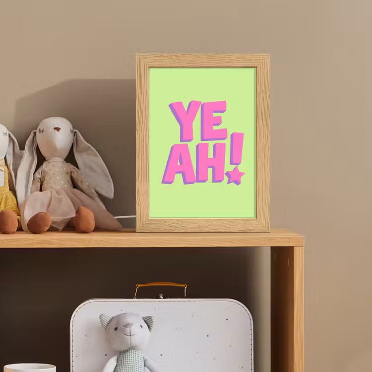 Groen - Neon - Quote Light Box met kabel (Kinderlampje) klein -sfeer2_kind