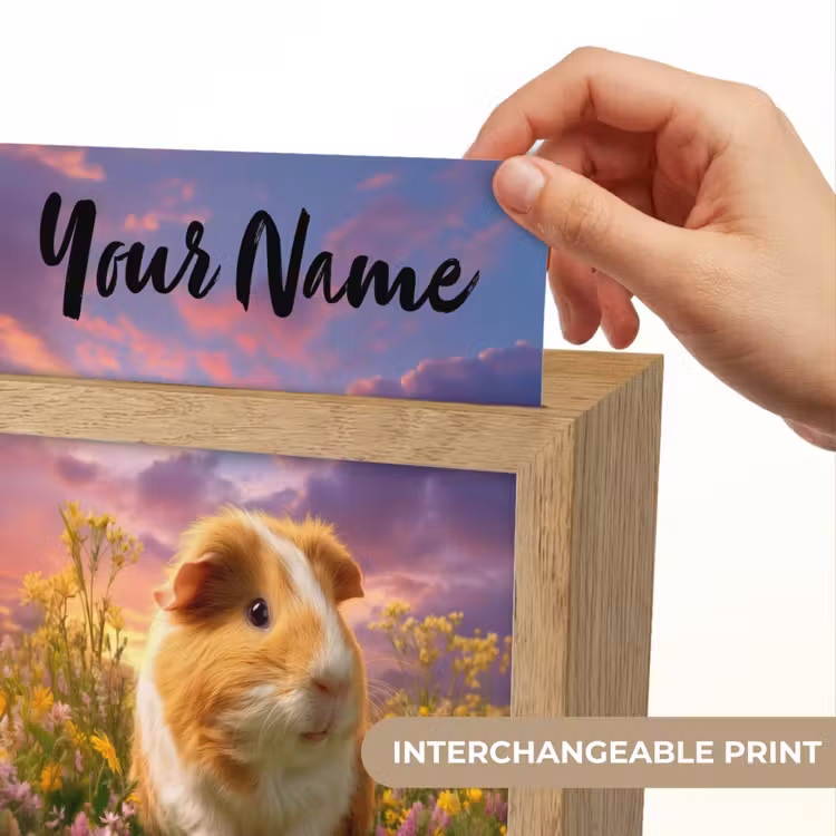 Cavia - Kleurrijk - Bloemen Light Box met kabel (Kinderlampje) klein -USP_websiteprintEN