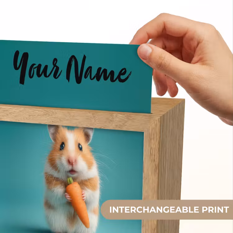 Hamster - Wortel - Blauw Light Box met kabel (Kinderlampje) klein -USP_websiteprintEN