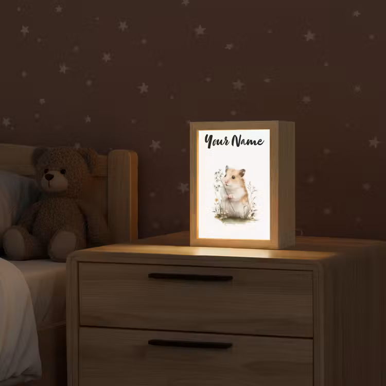 Hamster - Bloemen Light Box met kabel (Kinderlampje) klein -sfeer1_kind
