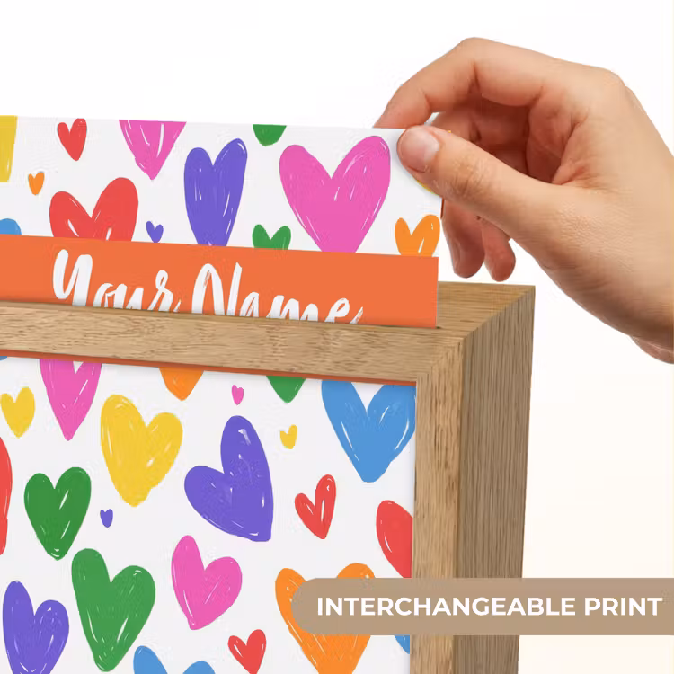 Hartjes - Patroon - Kleurrijk Light Box met kabel (Kinderlampje) klein -USP_websiteprintEN
