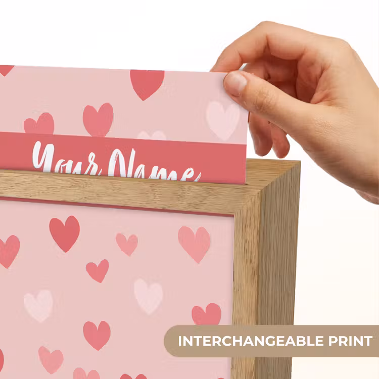 Hartjes - Patroon - Roze Light Box met kabel (Kinderlampje) klein -USP_websiteprintEN