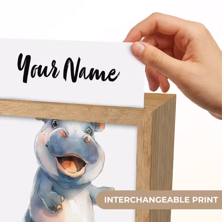 Nijlpaard - Baby dier - Dieren Light Box met kabel (Kinderlampje) klein -USP_websiteprintEN
