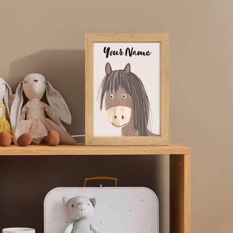 Paard - Dier - Pastel kleuren - Paarden Light Box met kabel (Kinderlampje) klein -sfeer2_kind