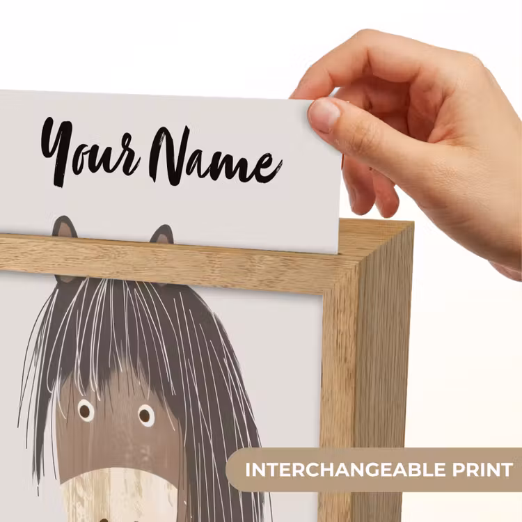 Paard - Dier - Pastel kleuren - Paarden Light Box met kabel (Kinderlampje) klein -USP_websiteprintEN