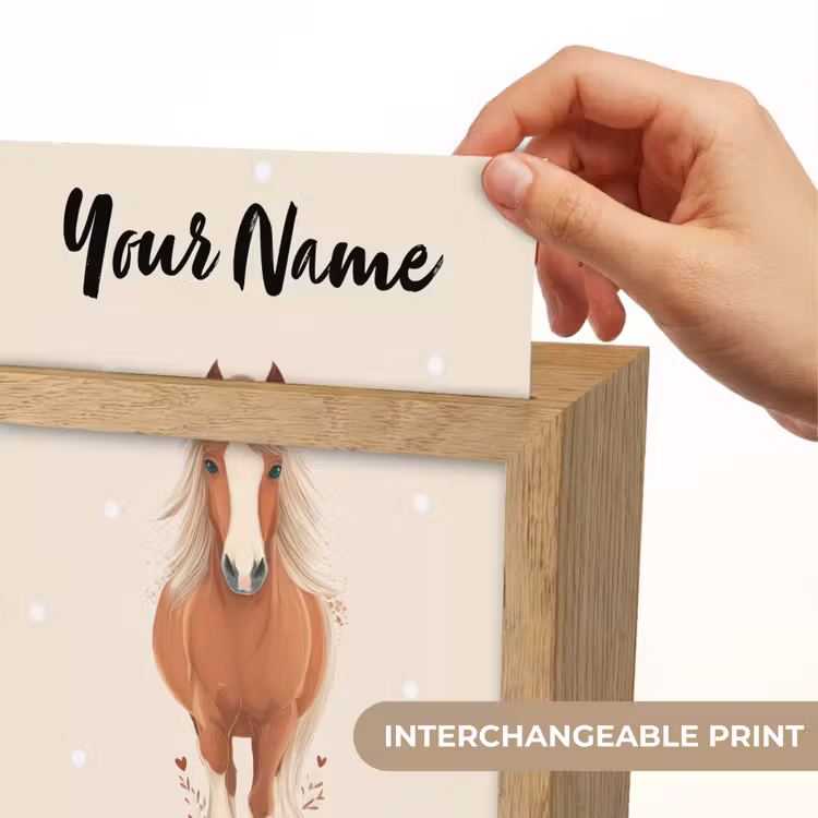 Paard - Galop - Bruin - Stippen Light Box met kabel (Kinderlampje) klein -USP_websiteprintEN