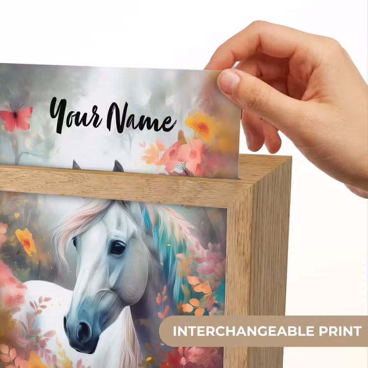 Paard - Natuur - Bloemen - Dieren - Bos Light Box met kabel (Kinderlampje) klein -USP_websiteprintEN