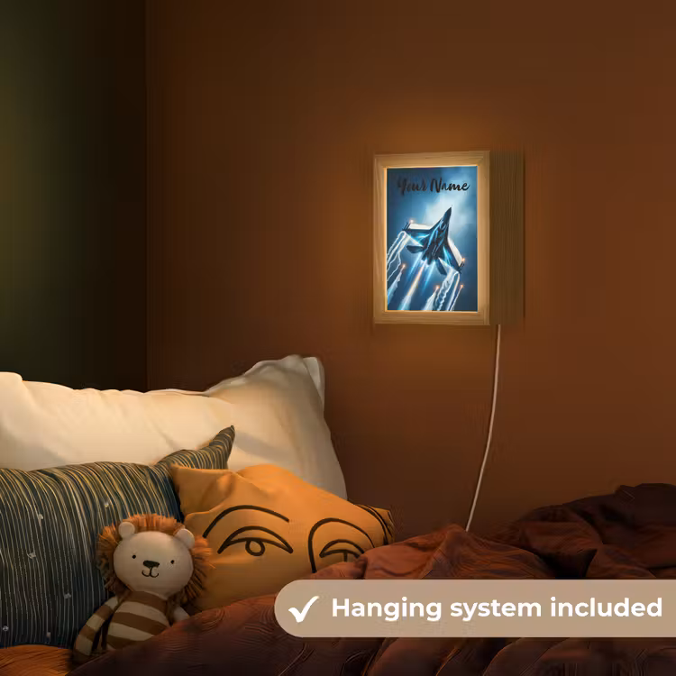 Straaljager - Blauw - Jongens Light Box met kabel (Kinderlampje) klein -sfeer5_kind_EN