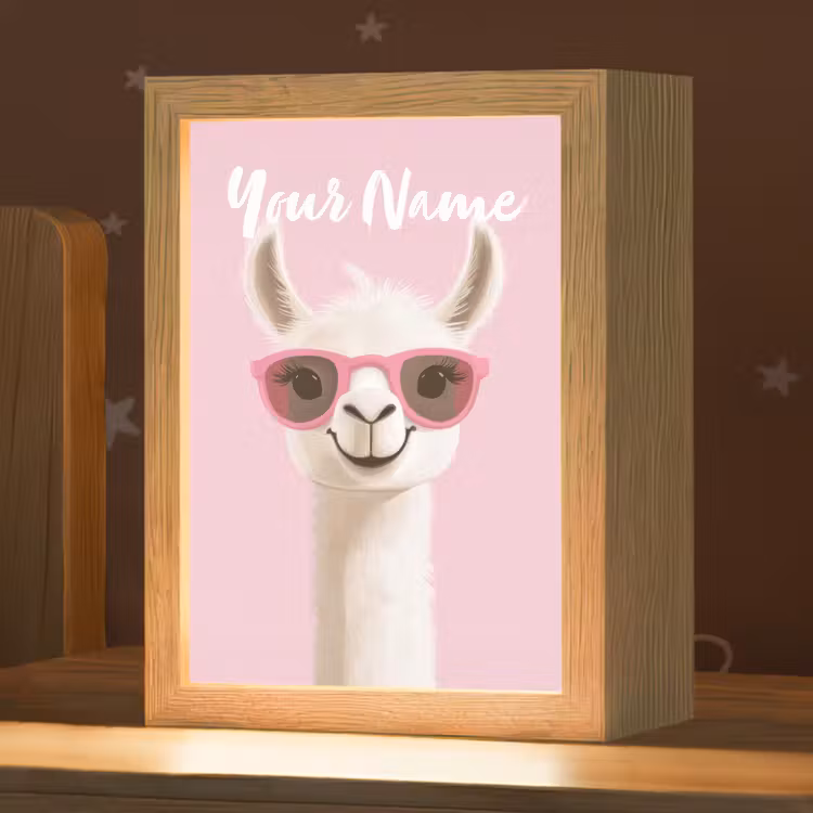 Lama - Zonnebril - Roze Light Box met kabel (Kinderlampje) klein -zzz_3d_website