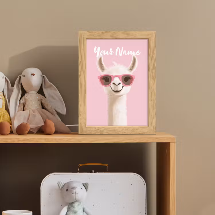 Lama - Zonnebril - Roze Light Box met kabel (Kinderlampje) klein -sfeer2_kind