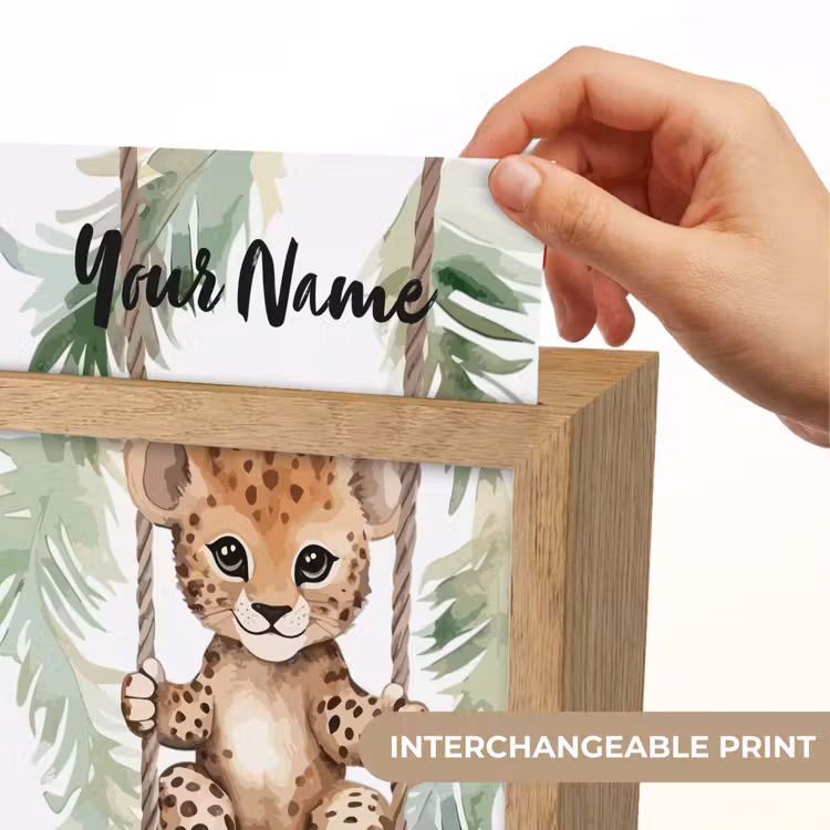 Luipaard - Dier - Kinderen - Jungle Light Box met kabel (Kinderlampje) klein -USP_websiteprintEN