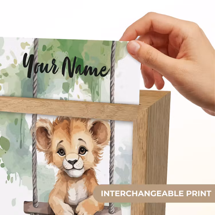 Leeuw - Dier - Kinderen - Jungle Light Box met kabel (Kinderlampje) klein -USP_websiteprintEN