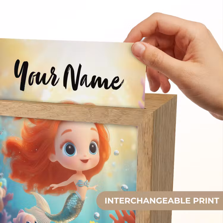 Zeemeermin - Vissen - Koraal Light Box met kabel (Kinderlampje) klein -USP_websiteprintEN