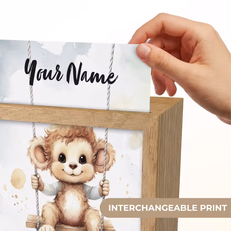 Aap - Dier - Kinderen Light Box met kabel (Kinderlampje) klein -USP_websiteprintEN