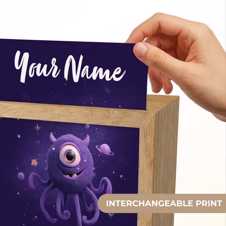 Monster - Paars - Ruimte Light Box met kabel (Kinderlampje) klein -USP_websiteprintEN