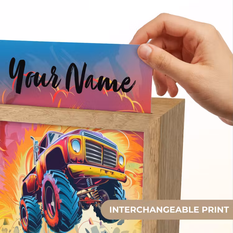 Monstertruck - Auto - Jongens - Kleurrijk Light Box met kabel (Kinderlampje) klein -USP_websiteprintEN
