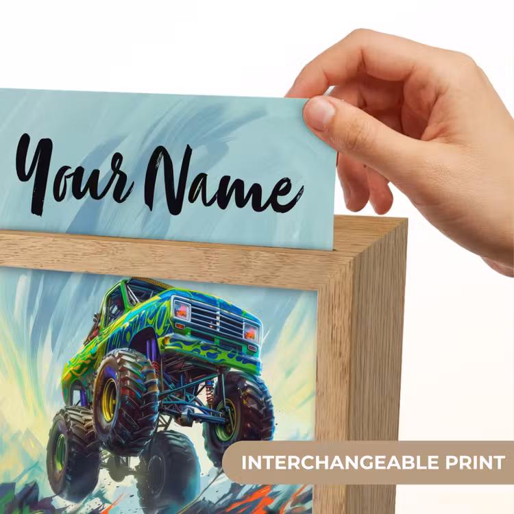 Monstertruck - Auto - Jongens - Groen Light Box met kabel (Kinderlampje) klein -USP_websiteprintEN