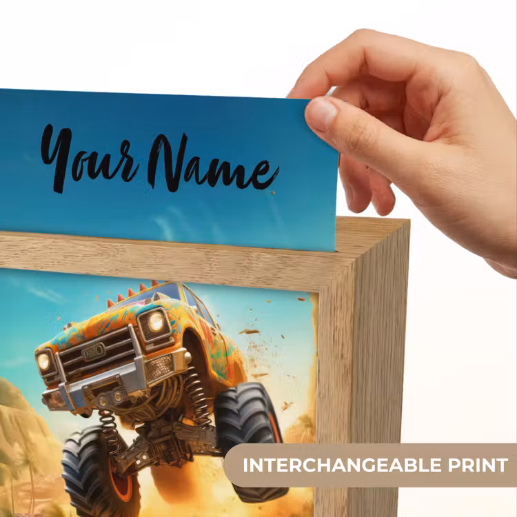 Monstertruck - Kind - Jongen - Auto Light Box met kabel (Kinderlampje) klein -USP_websiteprintEN