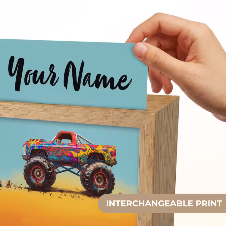 Monstertruck - Graffiti - Jongens - Auto Light Box met kabel (Kinderlampje) klein -USP_websiteprintEN