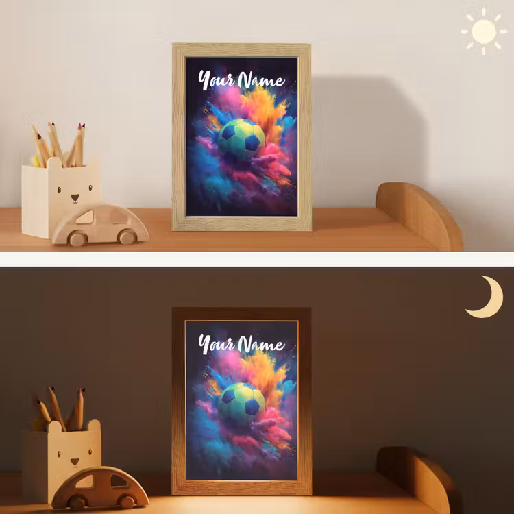 Neon - Bal - Kleurrijk Light Box met kabel (Kinderlampje) klein -sfeer3_kind