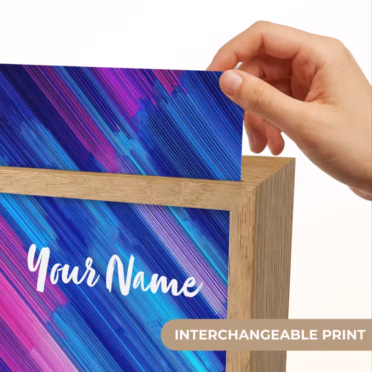 Neon - Strepen - Abstract - Blauw - Roze Light Box met kabel (Kinderlampje) klein -USP_websiteprintEN