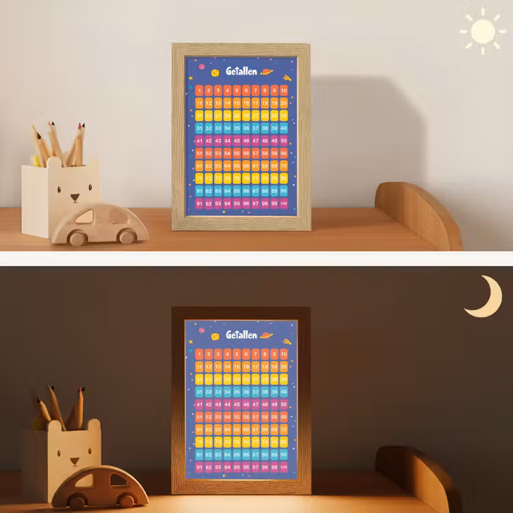 Getallen - Leren tellen voor kinderen - Getallenlijn - Cijfers - Ruimte Light Box met kabel klein -sfeer3_kind