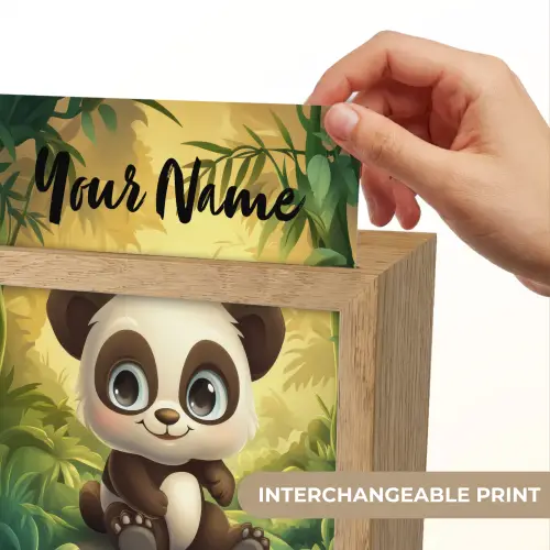 Panda - Bamboebos - Groen Light Box met kabel (Kinderlampje) klein -USP_websiteprintEN