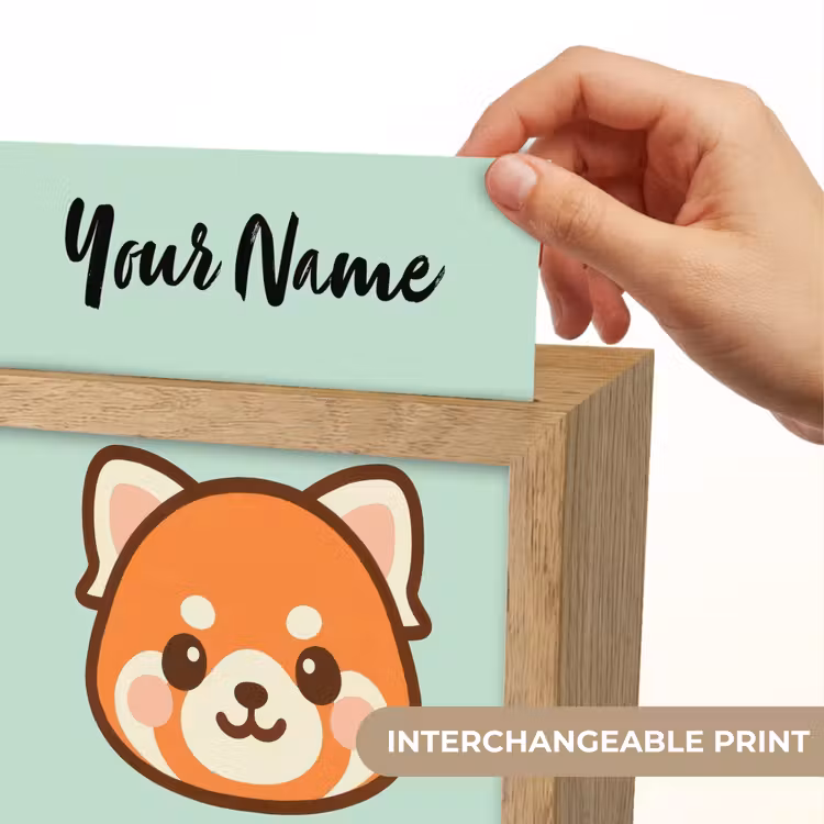 Panda - Groen - Cartoon Light Box met kabel (Kinderlampje) klein -USP_websiteprintEN