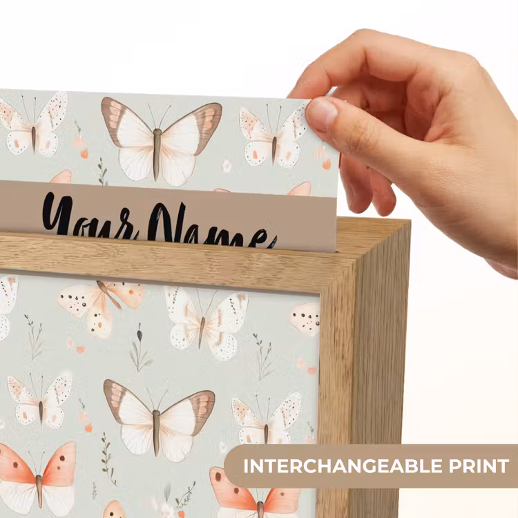 Patroon - Vlinders - Sierlijk - Bloemen Light Box met kabel (Kinderlampje) klein -USP_websiteprintEN