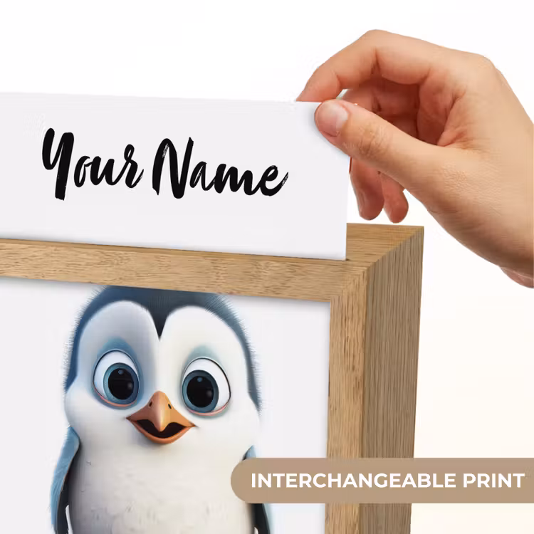 Pinguïn - Dieren - Meisjes - Kind - Jongens Light Box met kabel (Kinderlampje) klein -USP_websiteprintEN