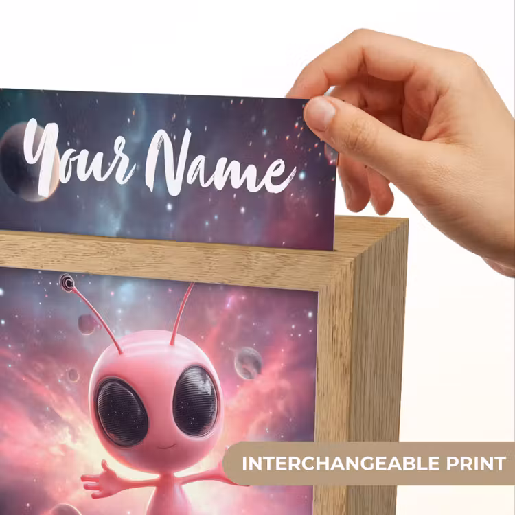 Roze - Alien - Planeten - Ruimte Light Box met kabel (Kinderlampje) klein -USP_websiteprintEN