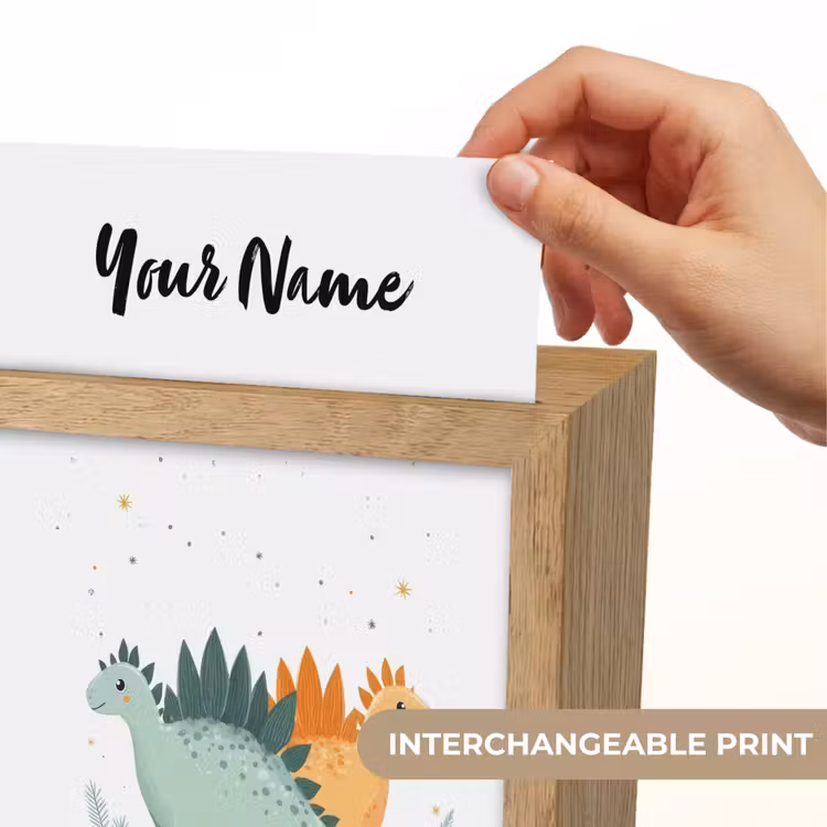 Planten - Sterren - Dinosaurussen - Oranje Light Box met kabel (Kinderlampje) klein -USP_websiteprintEN