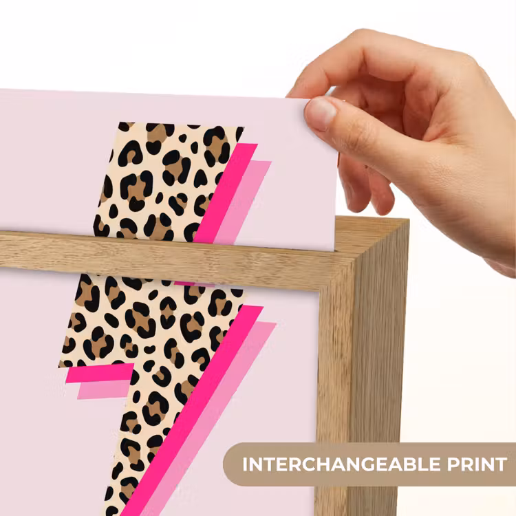 Stippen - Roze - Bliksem Light Box met kabel (Kinderlampje) klein -USP_websiteprintEN