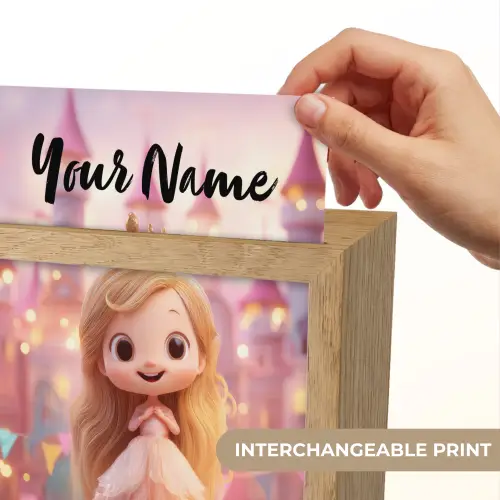Prinses - Roze - Kasteel Light Box met kabel (Kinderlampje) klein -USP_websiteprintEN